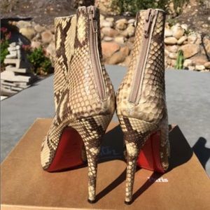 Christian Louboutin Ariella Talon Python  Boot